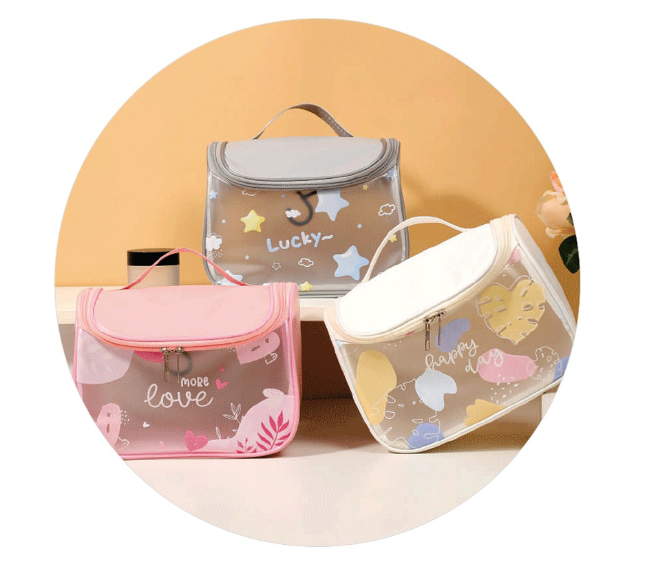 Transparent Cosmetic Bag – Travel Makeup Organizer