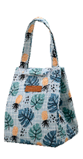 Insulated Oxford Lunch Bag – Portable Thermal Tote (Leopard, Floral, Tropical Prints)