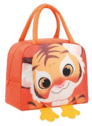 Cartoon Animal Insulated Lunch Bag – Kids Thermal Tote (Tiger, Cat, Panda, Elephant, Dinosaur)