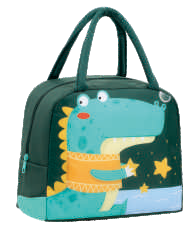 Cartoon Animal Insulated Lunch Bag – Kids Thermal Tote (Tiger, Cat, Panda, Elephant, Dinosaur)