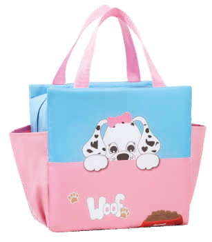 Cute Kids Insulated Lunch Bag – Cartoon, Bear & Elephant Prints