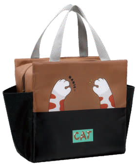 Cute Kids Insulated Lunch Bag – Cartoon, Bear & Elephant Prints