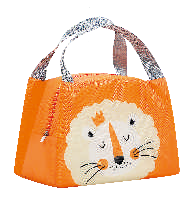 Cartoon Kids Lunch Bag – Insulated Oxford Tote with Cute Animal Prints
