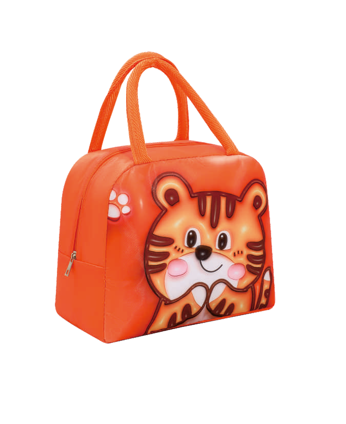 3D Cartoon Insulated Lunch Bag – Oxford Thermal Tote (Tiger, Chicken, Duck, Horse & More)