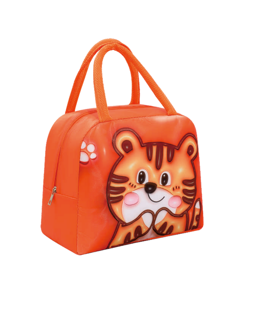 3D Cartoon Insulated Lunch Bag – Oxford Thermal Tote (Tiger, Chicken, Duck, Horse & More)