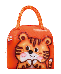 3D Cartoon Insulated Lunch Bag – Oxford Thermal Tote (Tiger, Chicken, Duck, Horse & More)