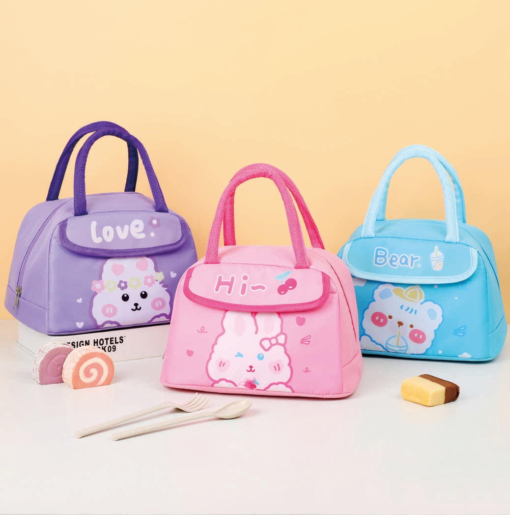 Kawaii Cartoon Lunch Bag – Insulated Thermal Tote for Kids & Adults (Multiple Designs)