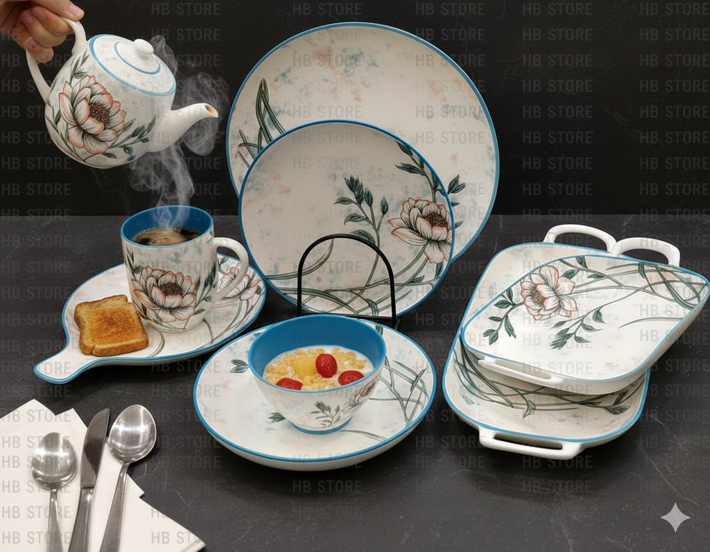 Floral Ceramic Dinnerware – Elegant Dining
