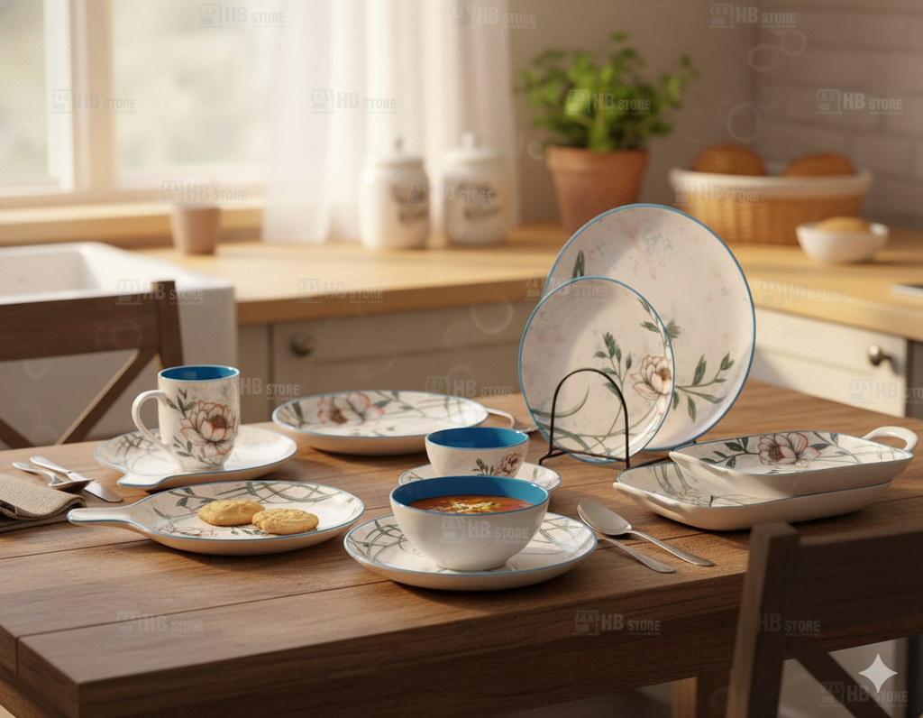 Floral Ceramic Dinnerware – Elegant Dining