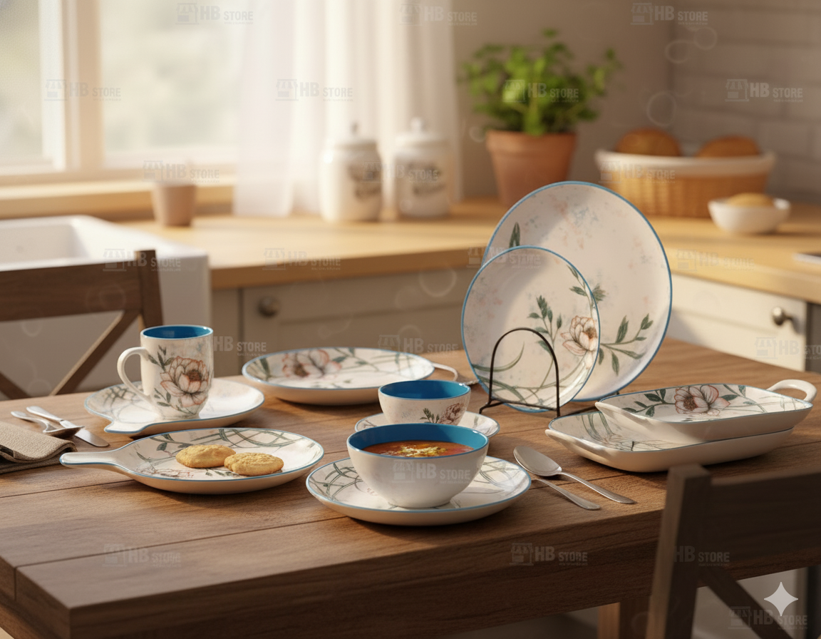 Floral Ceramic Dinnerware – Elegant Dining