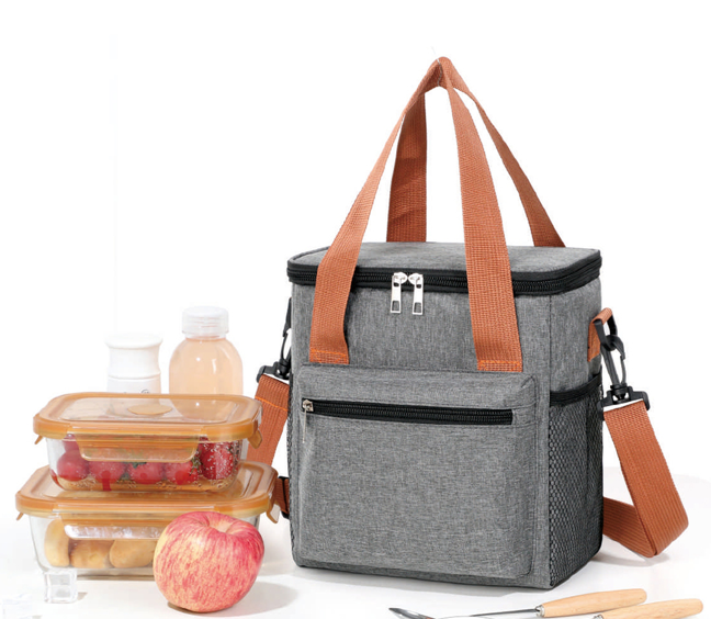 Premium Cooler Bag – Insulated Oxford Lunch Tote with Front Zipper Pocket