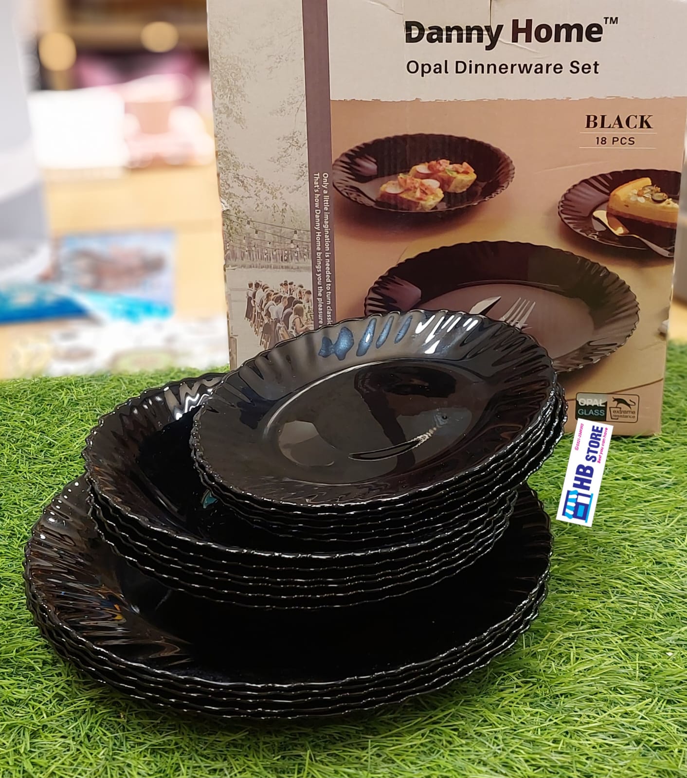 Danny Home™ 18 Pcs Opal Dinnerware Set