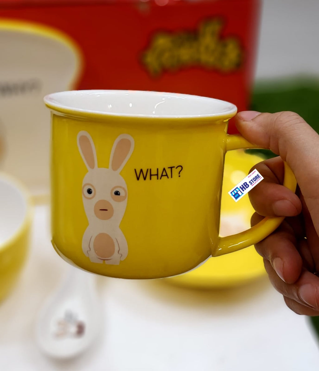 Raving Rabbids Ceramic Kids' Dinnerware Set