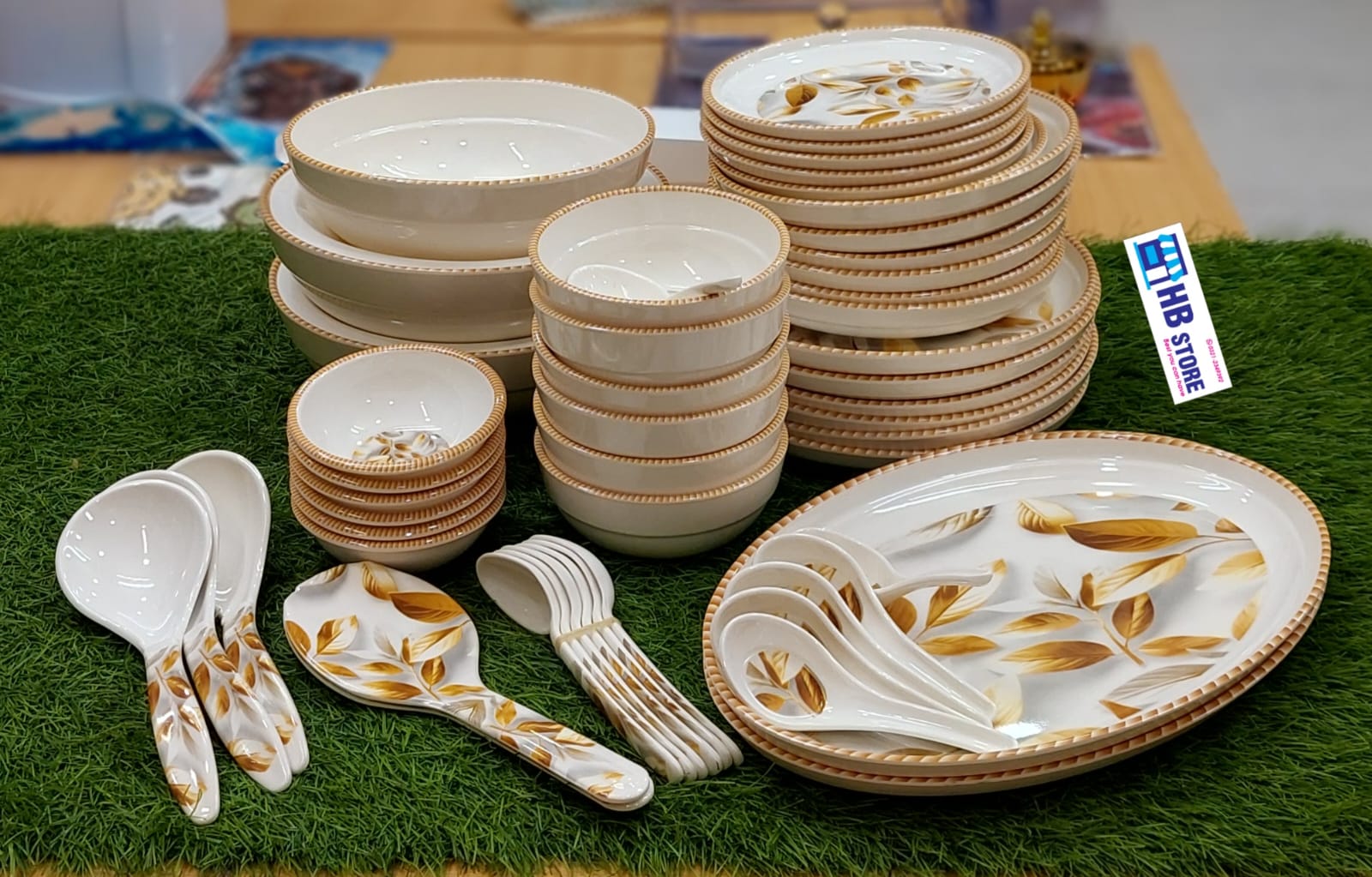 54 Pcs Luxury Melamine Dinner Set