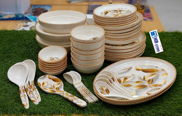 54 Pcs Luxury Melamine Dinner Set