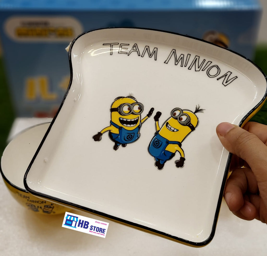 Official Minions "Team Minion" Ceramic Dinnerware Set
