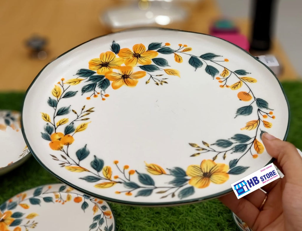 Floral Ceramic Dinnerware – Elegant Dining
