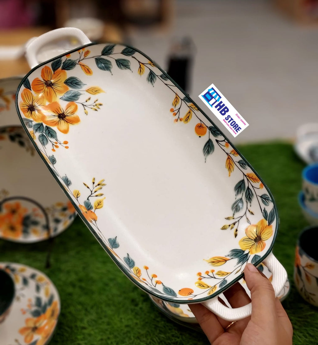 Floral Ceramic Dinnerware – Elegant Dining