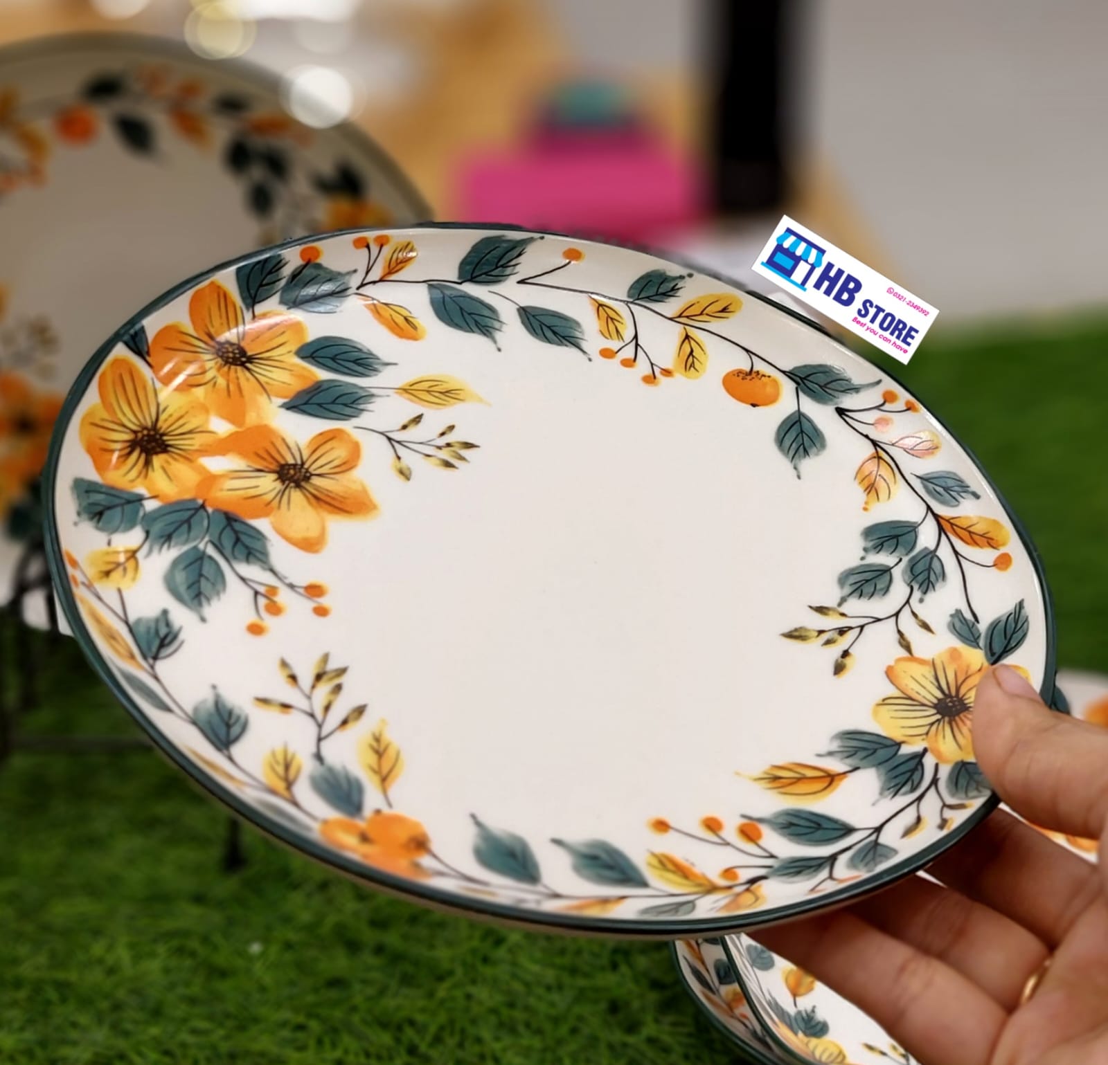 Floral Ceramic Dinnerware – Elegant Dining